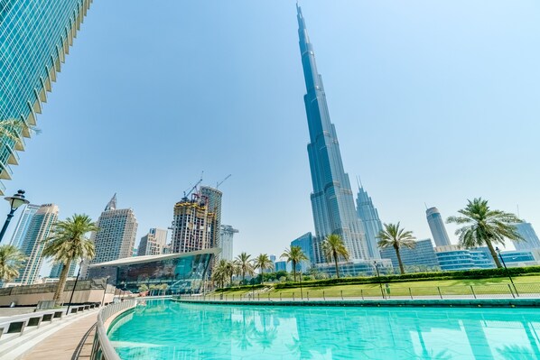 Vue sur la ville depuis l’hébergement