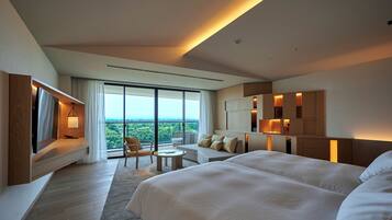 Down comforters, in-room safe, blackout drapes, iron/ironing board