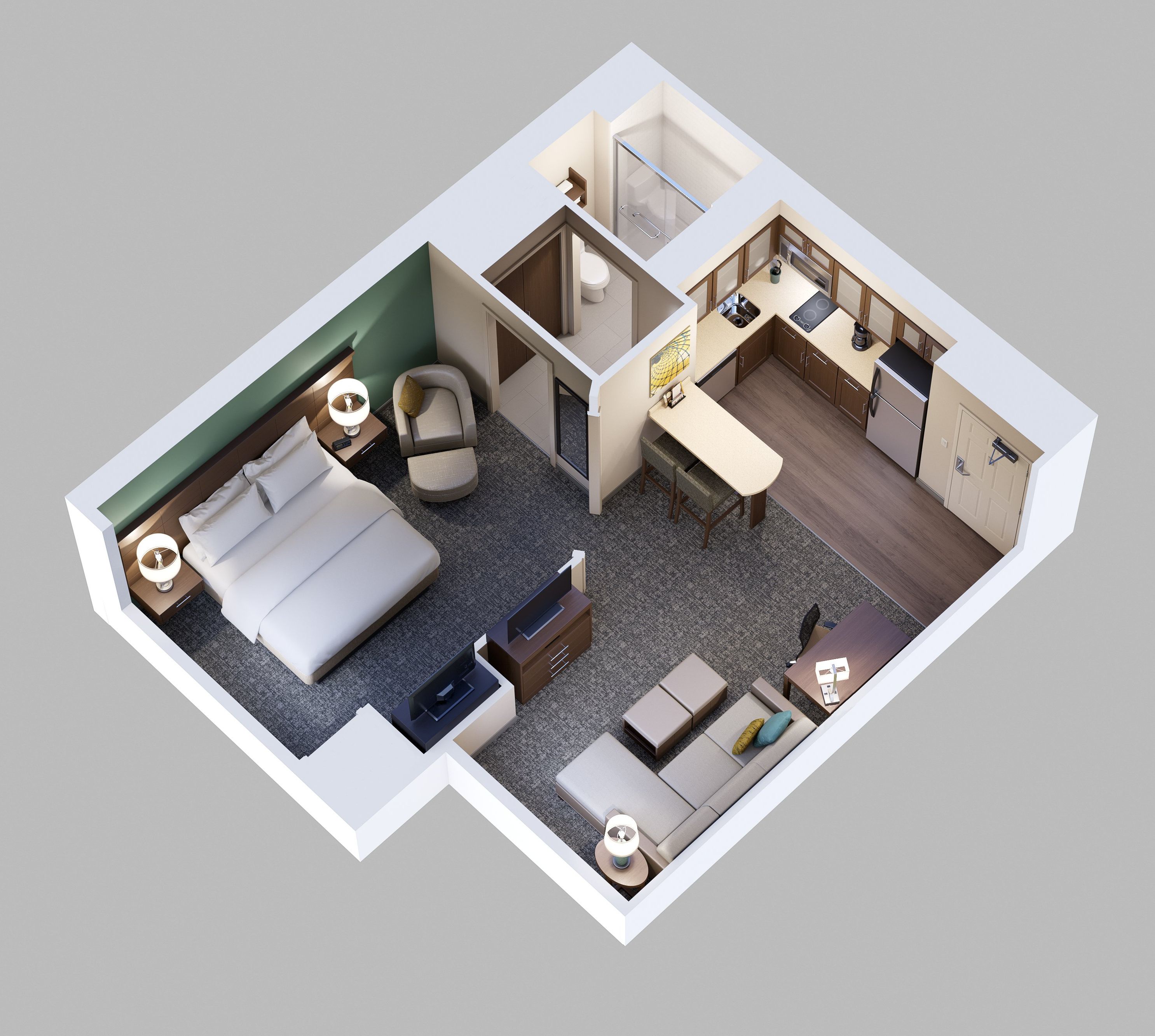 1 bedroom, desk, free wifi, bed sheets