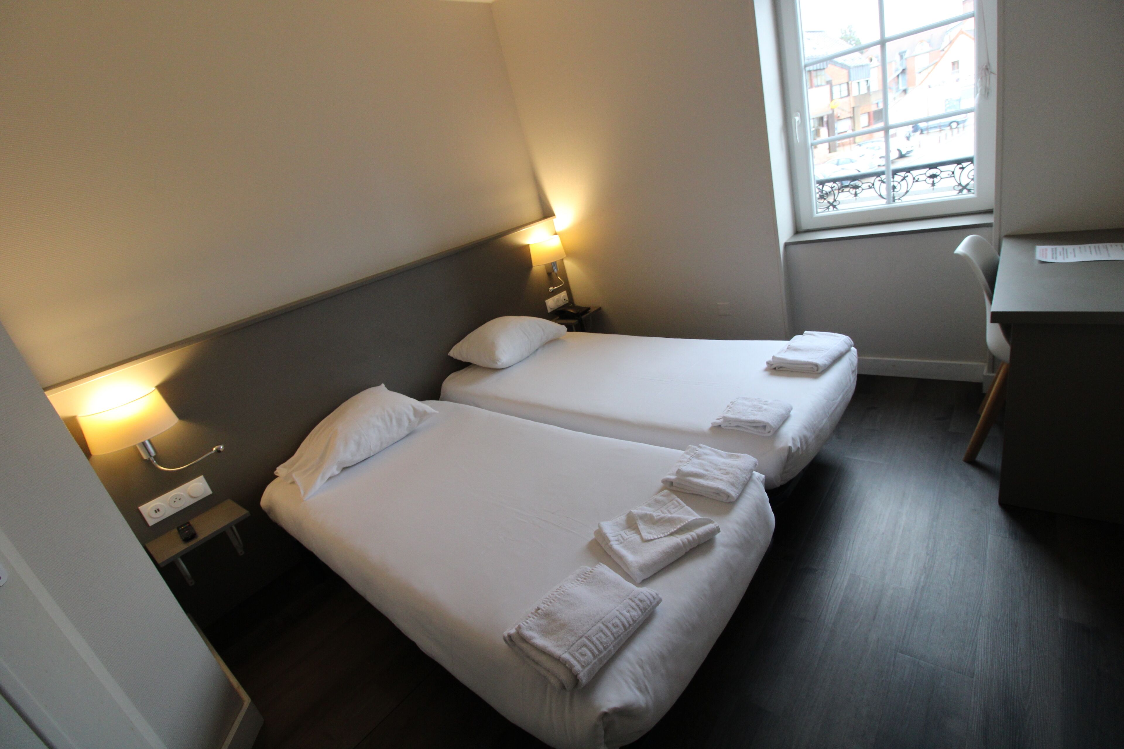 twin room | memory-foam beds, in-room safe, individually decorated