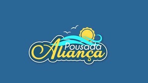 A logo with the text "Pousada Aliança" and a stylized sun and waves. - Pousada Aliança (Ipojuca)
