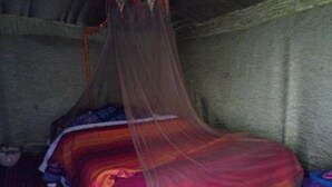 Tent | Blackout drapes, rollaway beds (surcharge), bed sheets - Nomadic Luxury Camp (Taouz)