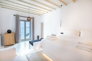 Executive Suite, Panoramic Sea View | Premium bedding, memory foam beds, in-room safe, individually decorated