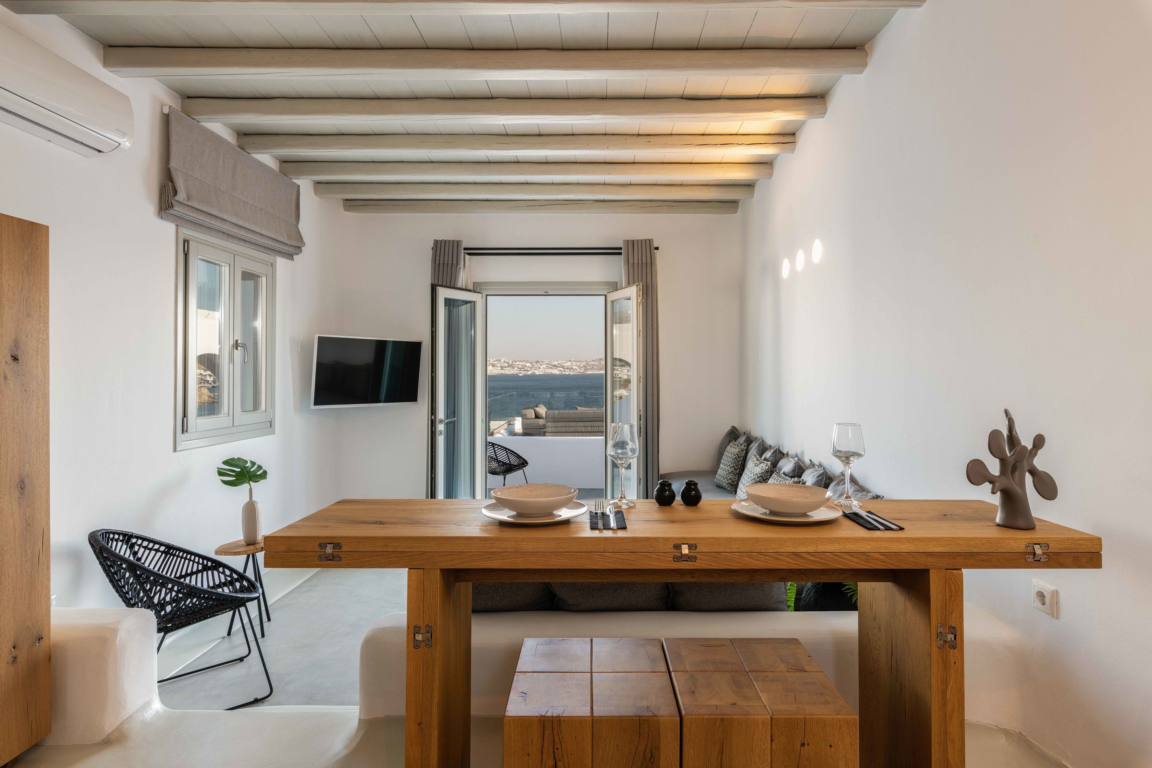 Luxury-Maisonette, 3 Schlafzimmer, Meerblick | Wohnbereich | Smart-TV, Netflix, Streaming-Dienste