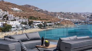 Luxury-Maisonette, 3 Schlafzimmer, Meerblick | Terrasse/Patio