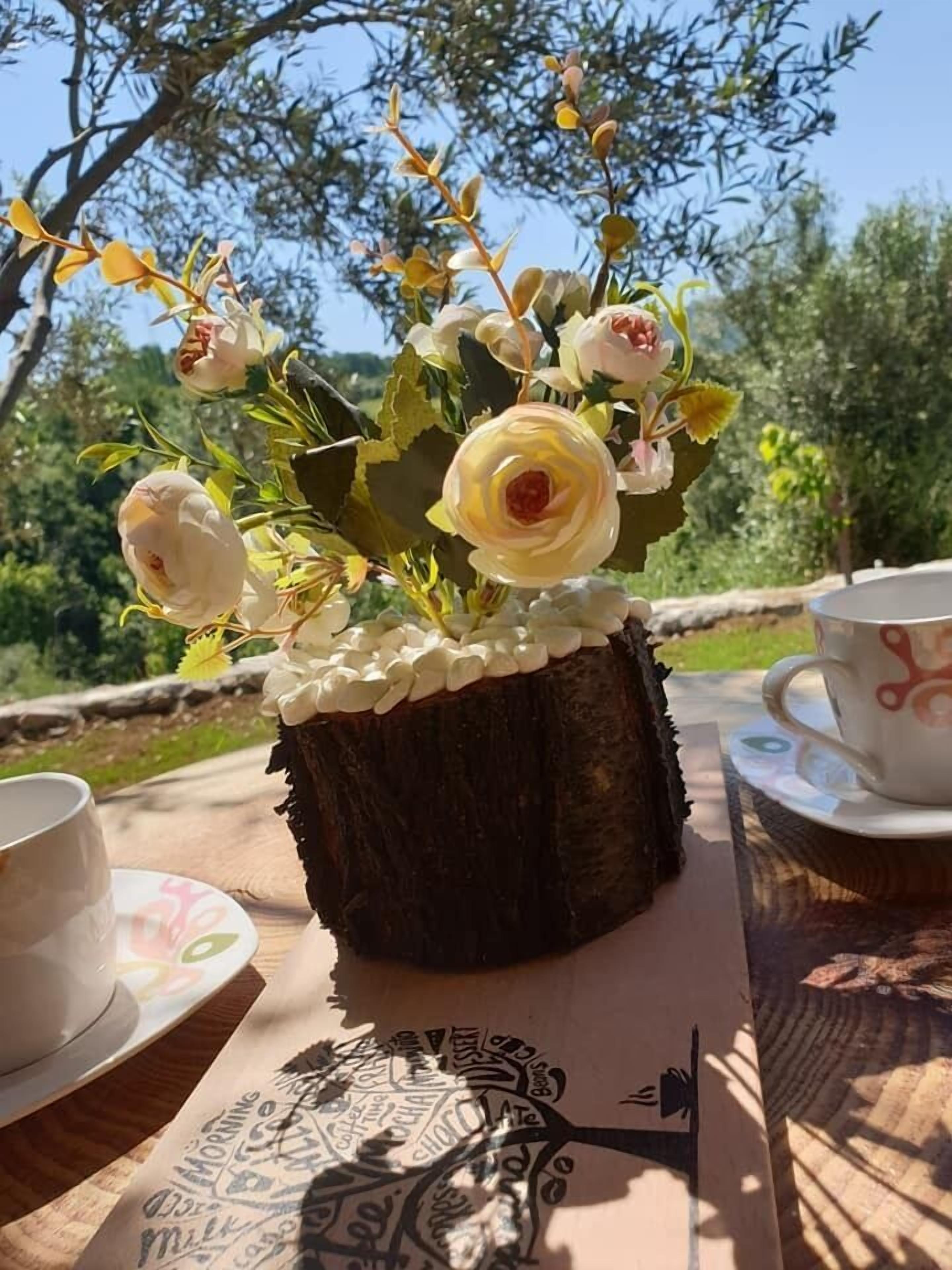 deluxe double room | living area | led tv