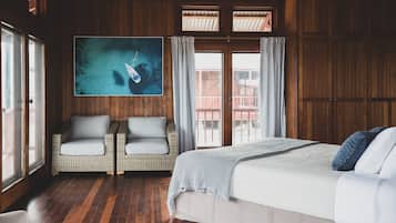 Whole Island - 4 Villas, Shared Kitchen & Lounge | 1 bedroom, down comforters, individually decorated