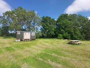 Cabin, Ensuite (Shepherd's Hut) | Bed sheets