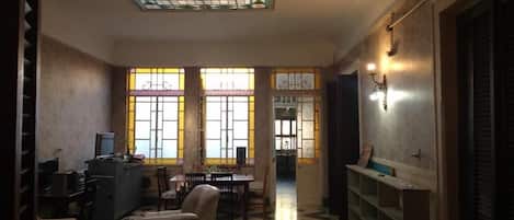 Majoituspaikan sisäänkäynti