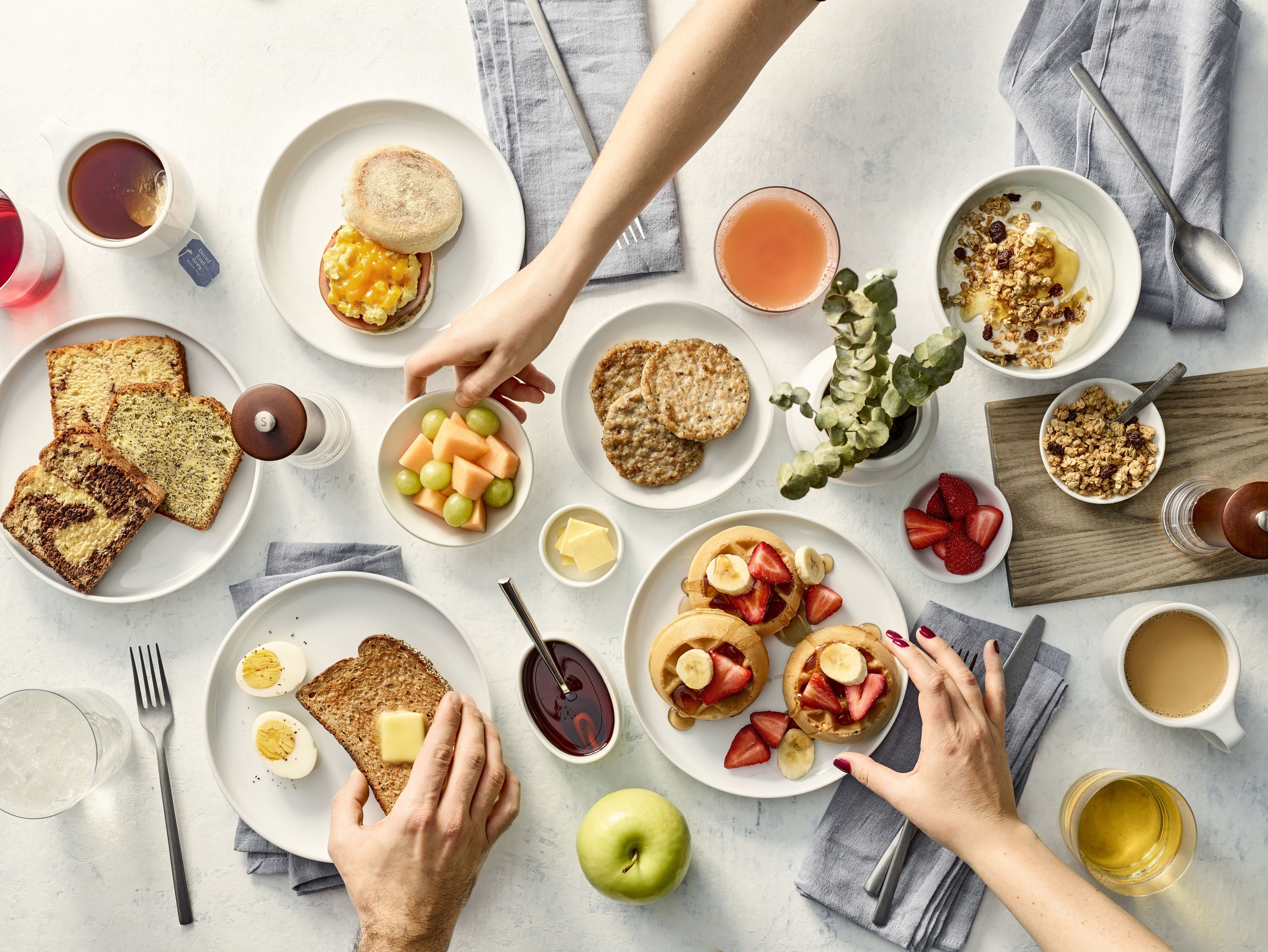 free daily buffet breakfast