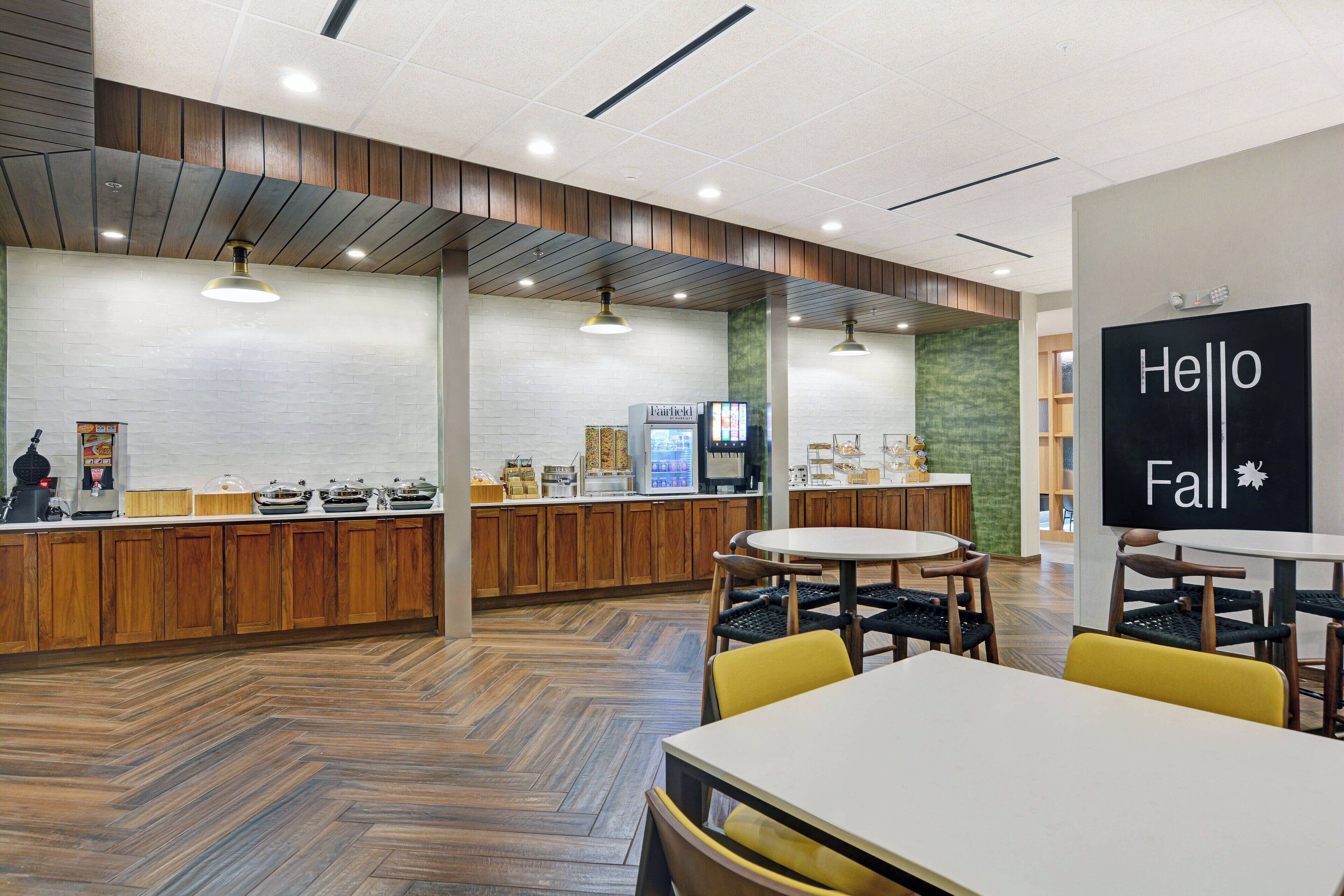 free daily buffet breakfast