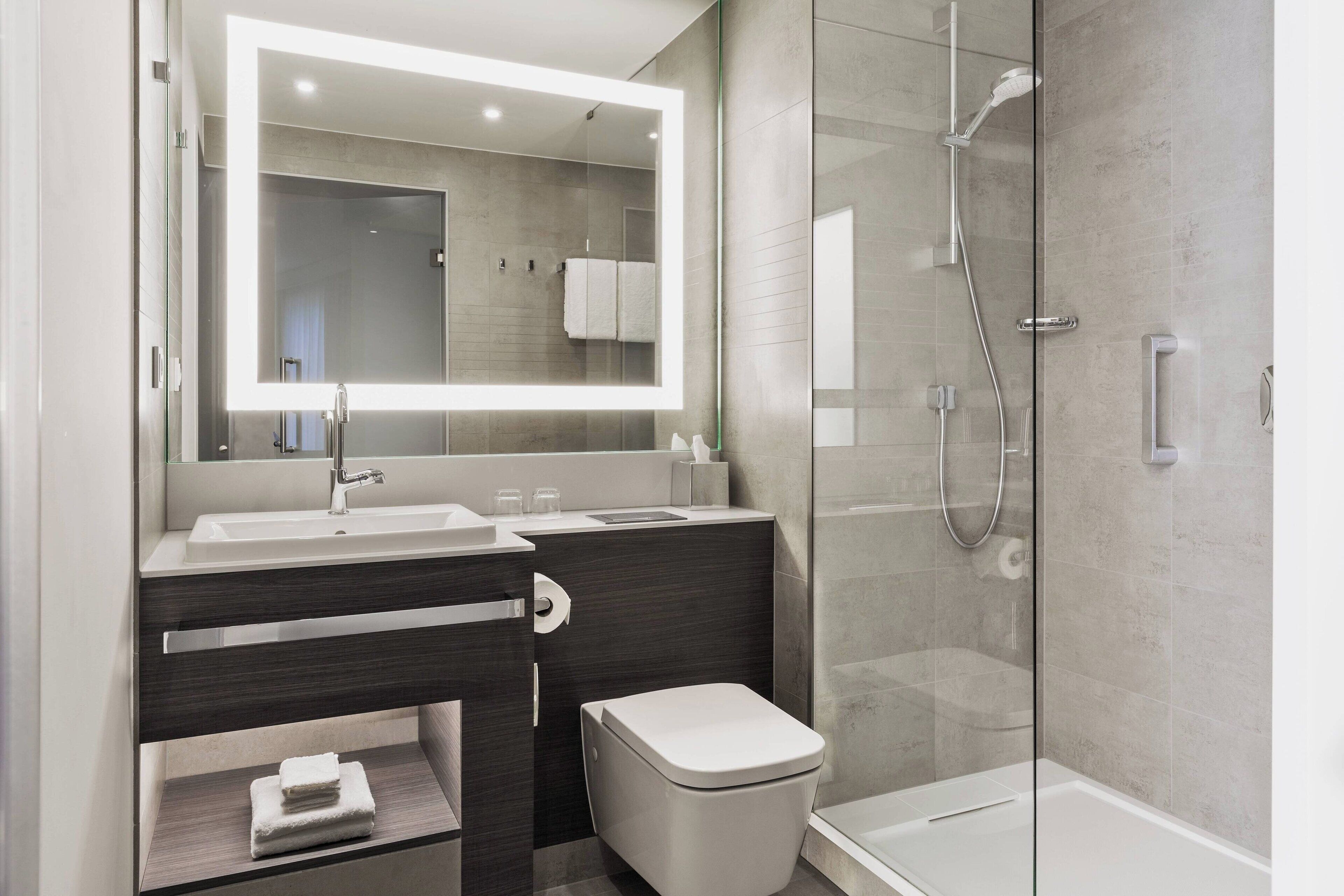 free toiletries, hair dryer, bathrobes, towels