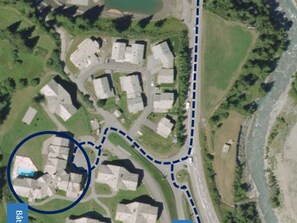 Kart over overnattingsstedet