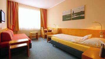 1 habitación, caja de seguridad en la habitación y cortinas blackout