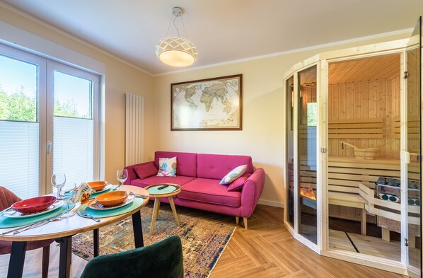 Appartement | Salle de séjour | Télévision à écran plat