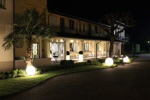 Front of property – evening/night