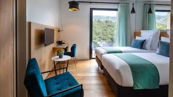 Literie de qualité supérieure, coffres-forts dans les chambres