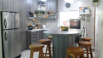 Shared fridge, microwave