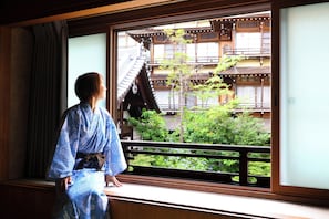 Japanese Style Room, Shared Bathroom, along the Hot Spring Street | View from room