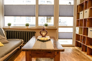 Design Διαμέρισμα | 1 υπνοδωμάτιο, μοναδική διακόσμηση, γραφείο, κουρτίνες συσκότισης
