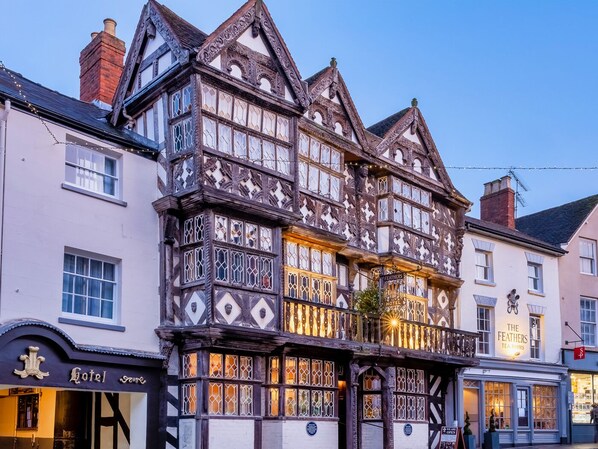Front of property - evening/night - The Feathers Hotel (Ludlow)