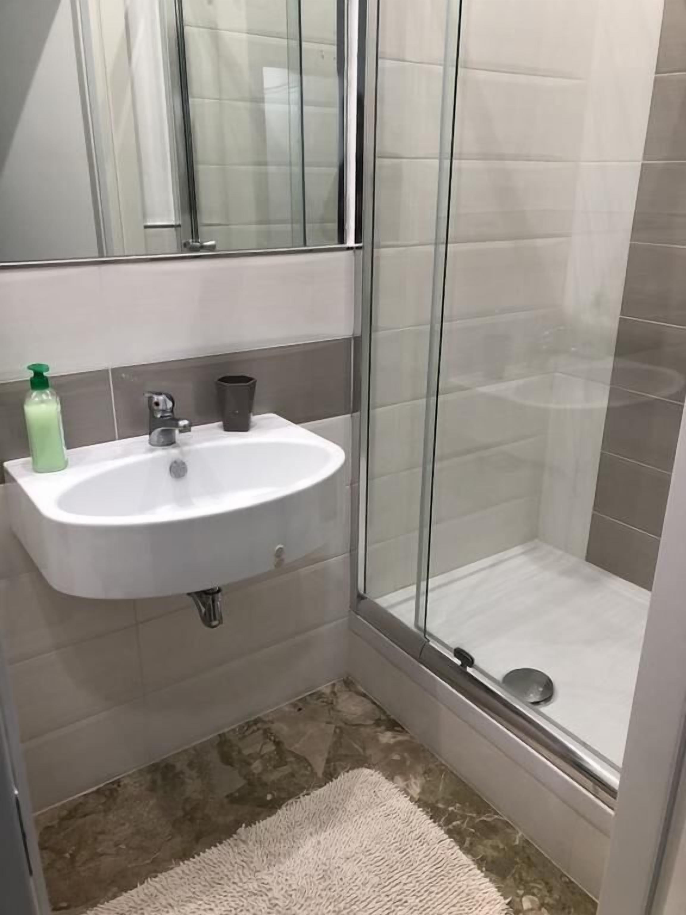 Panoramic-Apartment, 1 Schlafzimmer | Badezimmer