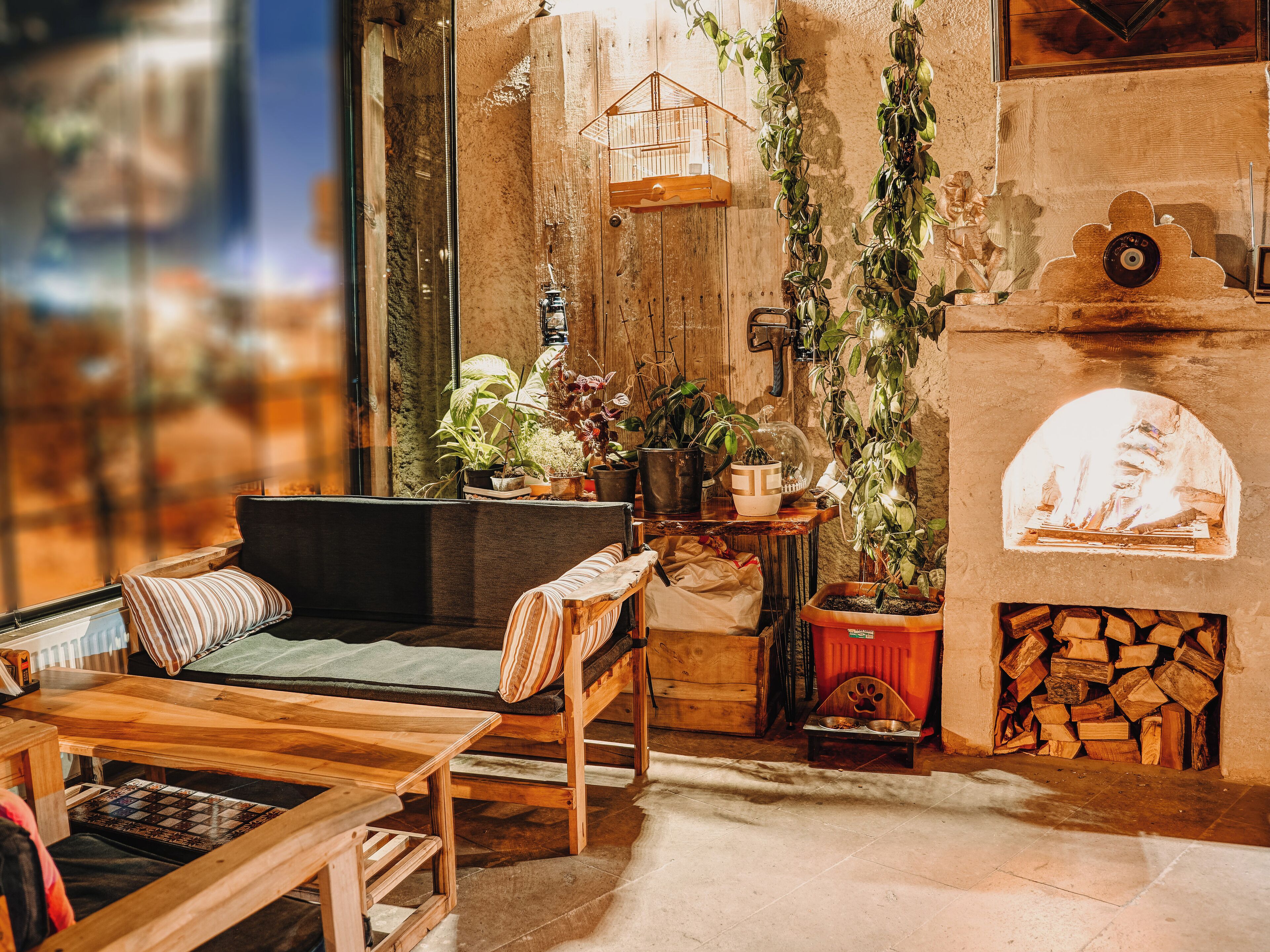 Coin salon dans le hall