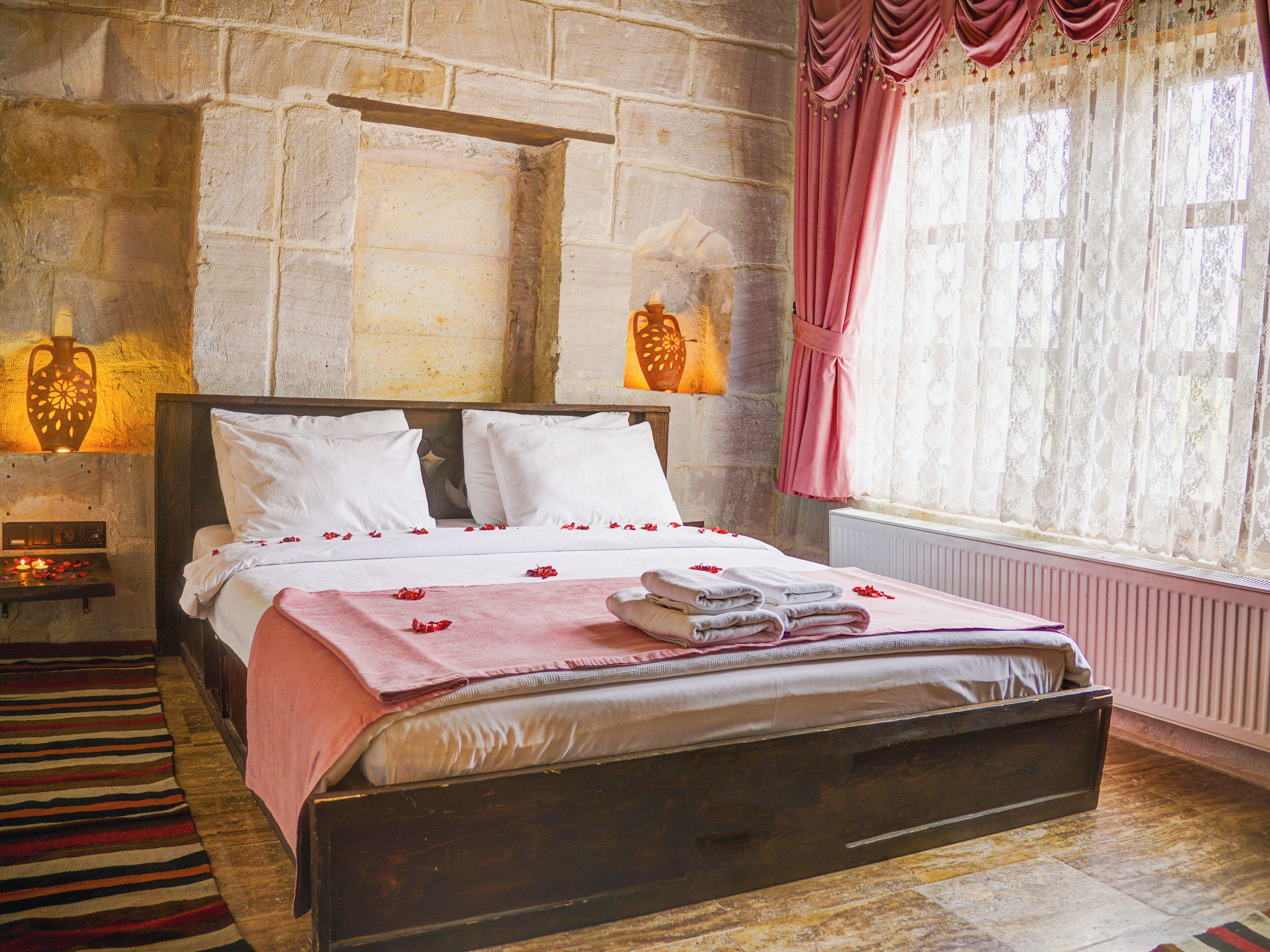 Deniz Stone Room | 1 bedroom, premium bedding, down comforters, memory foam beds