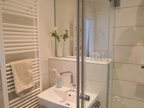 Towels, soap, toilet paper