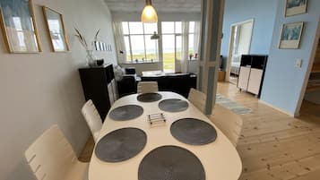 Family Apartment, 2 Bedrooms, Non Smoking, Ocean View (C) | Living area | Flat-screen TV, table tennis, toys