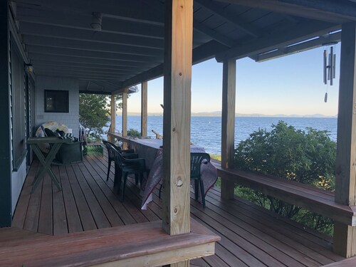 Ocean-Beach Front Cottage on Blue Hill Bay w/ Mt Desert Island on the Horizon...