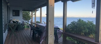 Ocean-Beach Front Cottage on Blue Hill Bay w/ Mt Desert Island on the Horizon...