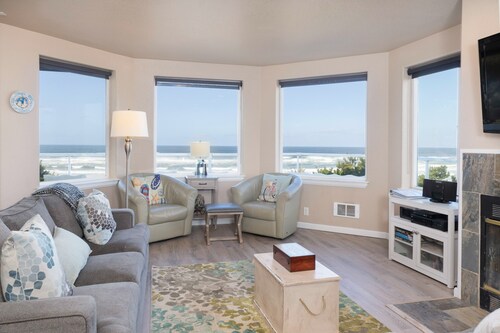 Walk to the sand from this Beachfront Pet Friendly home, enjoy panoramic views