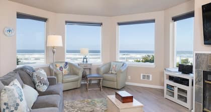 Walk to the sand from this Beachfront Pet Friendly home, enjoy panoramic views