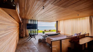 Bungalow Présidentiel, sauna (Vila Nordestina Carmel) | 2 chambres, literie de qualité supérieure, surmatelas, minibar