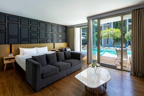 Suite estudio, 1 cama King size, para no fumadores, acceso a la alberca | Vista desde la habitación