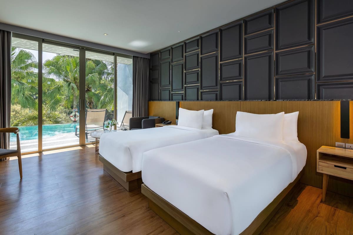 Habitación Deluxe, 2 camas individuales, no fumadores, acceso a la piscina | Vistas desde la habitación