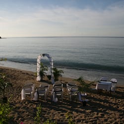 On the beach