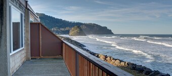 Oceanfront Views and easy beach access make this the perfect coastal getaway!