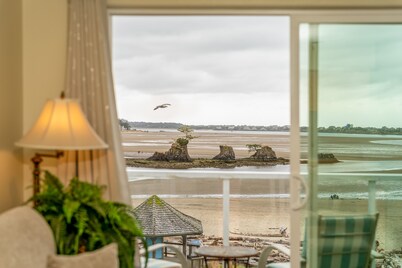 Top floor bayfront condo with easy beach access and balcony to enjoy the views