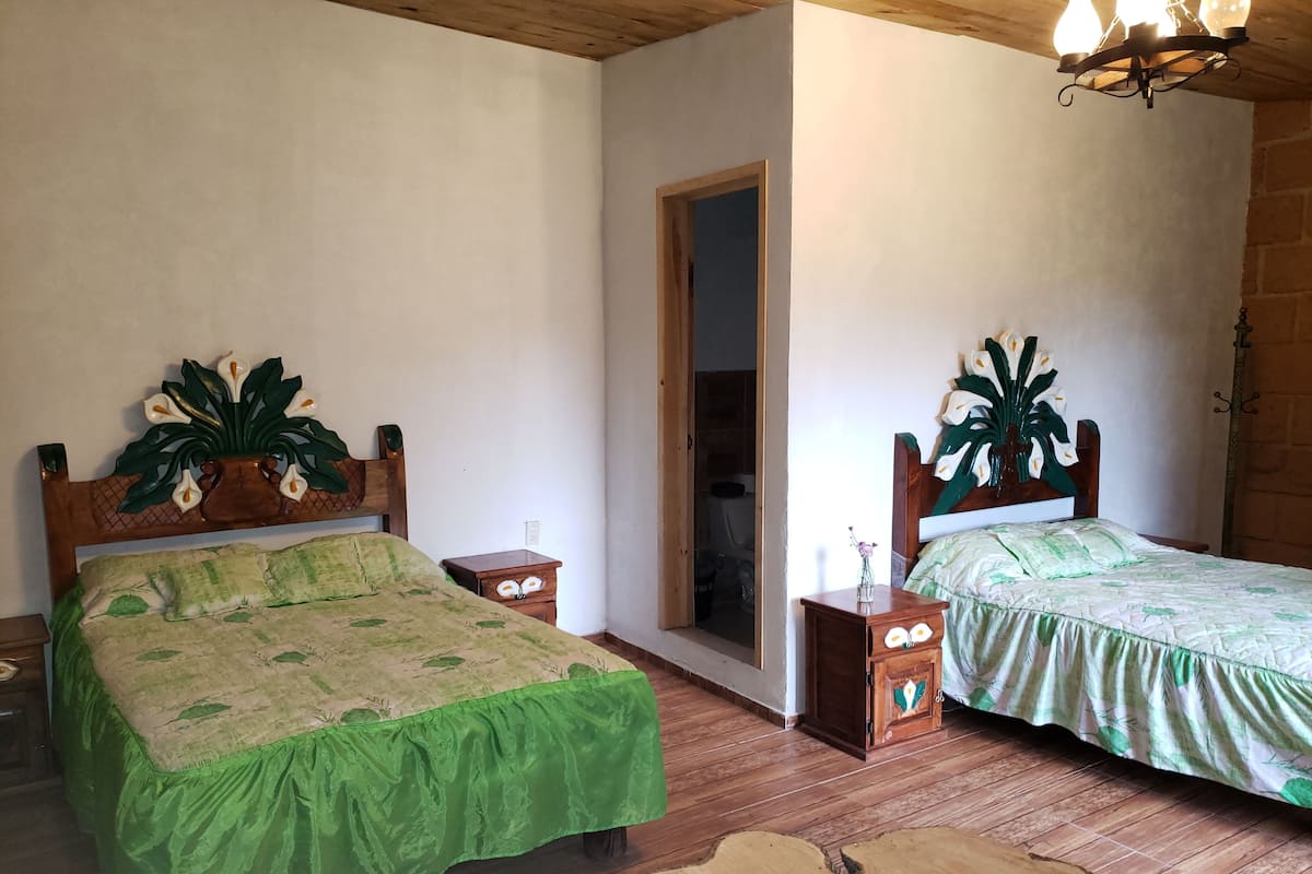 Standard Room, 2 Double Beds | Blackout drapes, bed sheets