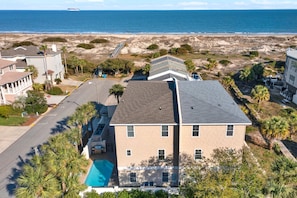 Exterior - Large Home w Private Heated Pool and Ocean Views (Tybee Island)