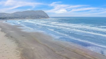 Na praia