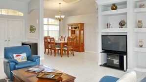 House, Multiple Beds (951 Dolphin Court) | Living room | TV - 951 Dolphin Court (Marco Island)