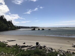On the beach