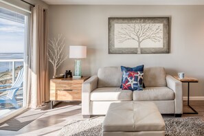 Smart TV, fireplace, DVD player, books