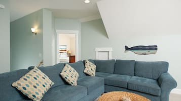 Flat-screen TV, DVD player