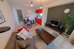 Living area - Onehome Inn Apartment in Tennouji (Osaka)