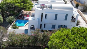 Villa – deluxe, 1 soverom, sjøutsikt, ved stranden | Terrasse/patio