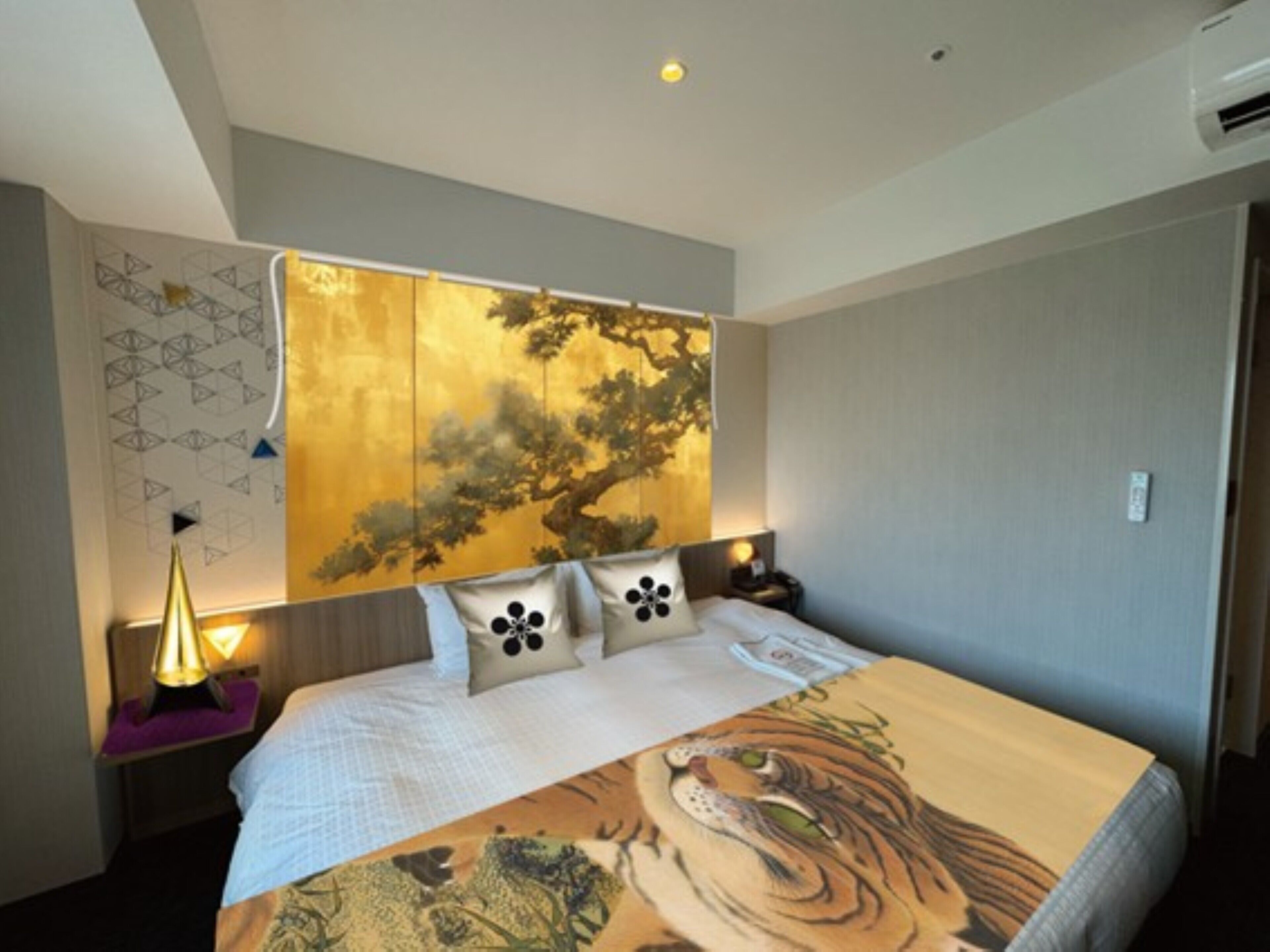 Down comforters, memory foam beds, in-room safe, desk